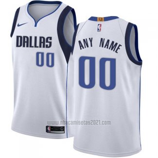 Camiseta Dallas Mavericks Personalizada 17-18 Blanco