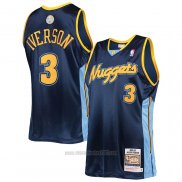 Camiseta Denver Nuggets Allen Iverson #3 Mitchell & Ness 2006-07 Azul2