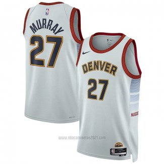 Camiseta Denver Nuggets Jamal Murray #27 Ciudad 2022-23 Blanco