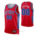 Camiseta Detroit Pistons Personalizada Ciudad 2021-22 Rojo