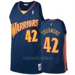 Camiseta Golden State Warriors Nathaniel Thurmond #42 2009-10 Hardwood Classics Azul