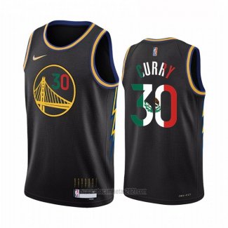 Camiseta Golden State Warriors Stephen Curry #30 2022 Slam Dunk Special Mexico Edition Negro