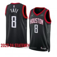 Camiseta Houston Rockets Jae'sean Tate #8 Statement 2023-24 Negro