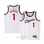 Camiseta Los Angeles Clippers James Harden #1 Association 2024-25 Blanco