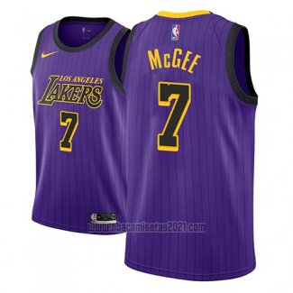 Camiseta Los Angeles Lakers Javale McGee #7 Ciudad 2018 Violeta