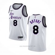 Camiseta Los Angeles Lakers Kobe Bryant #8 Ciudad 2022-23 Blanco