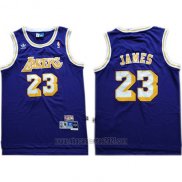 Camiseta Los Angeles Lakers Lebron James #23 Azul