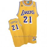 Camiseta Los Angeles Lakers Michael Cooper #21 Retro Amarillo