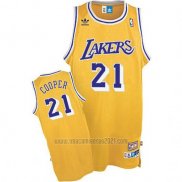 Camiseta Los Angeles Lakers Michael Cooper #21 Retro Amarillo