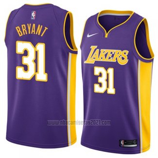 Camiseta Los Angeles Lakers Thomas Bryant #31 Statement 2018 Violeta