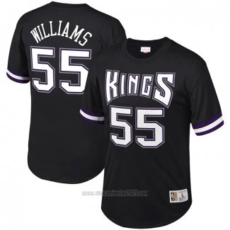 Camiseta Manga Corta Sacramento Kings Jason Williams #55 Negro