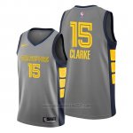 Camiseta Memphis Grizzlies Brandon Clarke #15 Ciudad Gris