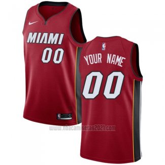 Camiseta Miami Heat Personalizada 17-18 Rojo