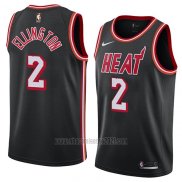 Camiseta Miami Heat Wayne Ellington #2 Classic 2018 Negro