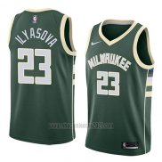 Camiseta Milwaukee Bucks Ersan Ilyasova #23 Icon 2018 Verde