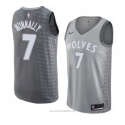 Camiseta Minnesota Timberwolves James Nunnally #7 Ciudad 2018 Gris