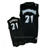 Camiseta Minnesota Timberwolves Kevin Garnett #21 Retro Negro