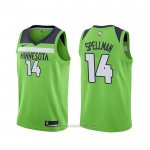 Camiseta Minnesota Timberwolves Omari Spellman #14 Statement Verde
