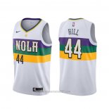 Camiseta New Orleans Pelicans Solomon Hill #44 Ciudad Blanco