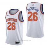 Camiseta New York Knicks Mitchell Robinson #26 Association Blanco