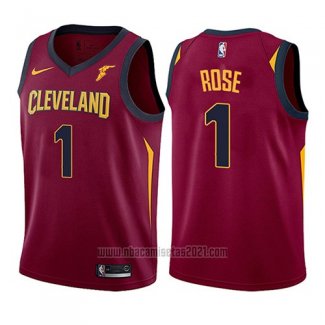 Camiseta Nino Cleveland Cavaliers Derrick Rose #1 Icon 2017-18 Rojo