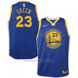 Camiseta Nino Golden State Warriors Draymond Green #23 2018 Azul