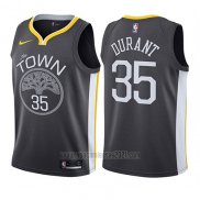 Camiseta Nino Golden State Warriors Kevin Durant #35 Statement 2017-18 Gris