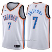Camiseta Oklahoma City Thunder Carmelo Anthony #7 2017-18 Blanco