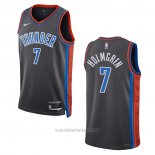 Camiseta Oklahoma City Thunder Chet Holmgren #7 Ciudad 2022-23 Gris