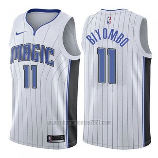 Camiseta Orlando Magic Bismack Biyombo #11 Association 2017-18 Blanco