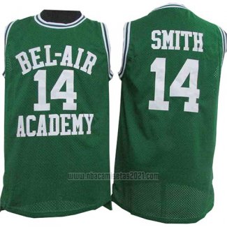 Camiseta Pelicula Bel-Air Academy Smith #14 Verde