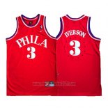 Camiseta Philadelphia 76ers Allen Iverson #3 Retro 1964 Rojo