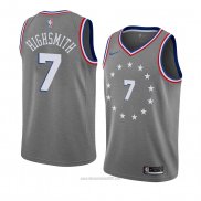 Camiseta Philadelphia 76ers Haywood Highsmith #7 Ciudad 2018-19 Gris