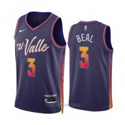 Camiseta Phoenix Suns Bradley Beal #3 Ciudad 2023-24 Violeta