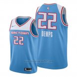 Camiseta Sacramento Kings Cody Demps #22 Ciudad Azul