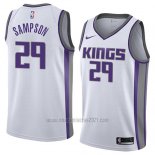 Camiseta Sacramento Kings Jakarr Sampson #29 Association 2018 Blanco