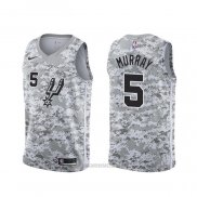 Camiseta San Antonio Spurs Dejounte Murray #5 Earned Camuflaje