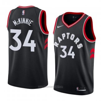 Camiseta Toronto Raptors Alfonzo Mckinnie #34 Statement 2018 Negro