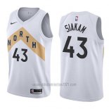 Camiseta Toronto Raptors Pascal Siakam #43 Ciudad 2018 Blanco