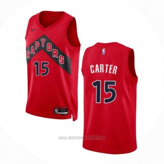 Camiseta Toronto Raptors Vince Carter #15 Icon 2022-23 Rojo