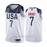 Camiseta USA Marcus Smart 2019 FIBA Basketball World Cup Blanco