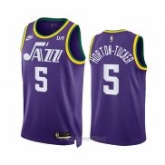 Camiseta Utah Jazz Talen Horton #5 Classic 2023-24 Violeta