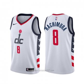 Camiseta Washington Wizards Rui Hachimura #8 Ciudad Blanco