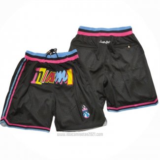 Pantalone Miami Heat Ciudad Just Don 2022 Negro