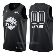 Camiseta All Star 2018 Philadelphia 76ers Nike Personalizada Negro