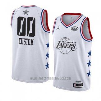 Camiseta All Star 2019 Los Angeles Lakers Personalizada Blanco