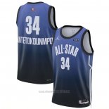 Camiseta All Star 2023 Milwaukee Bucks Giannis Antetokounmpo #34 Azul