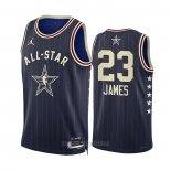 Camiseta All Star 2024 Los Angeles Lakers LeBron James #23 Azul