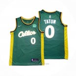 Camiseta Boston Celtics Jayson Tatum #0 2022-23 Verde
