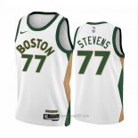 Camiseta Boston Celtics Lamar Stevens #77 Ciudad 2023-24 Blanco